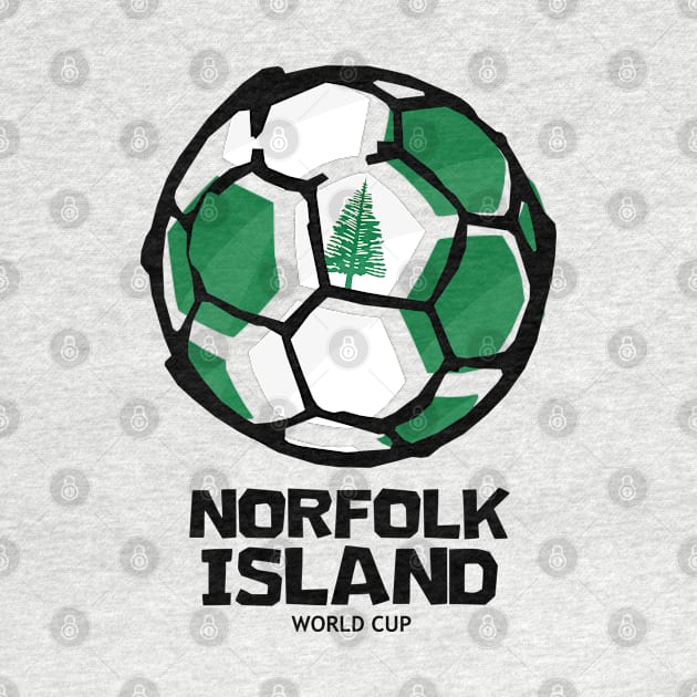 Norfolk Island Football Country Flag by KewaleeTee